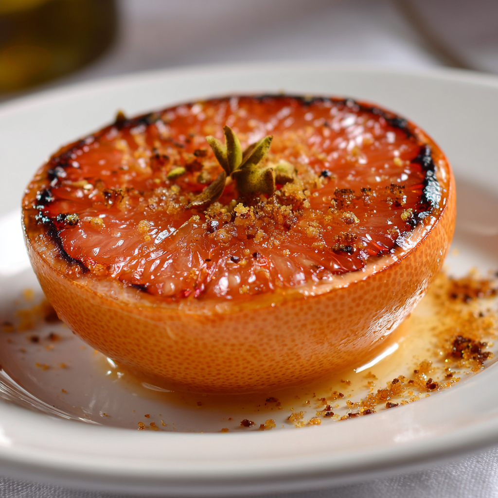Broiled Grapefruit with Spiced Sugar: The Easy & Delicious Recipe for a Gourmet